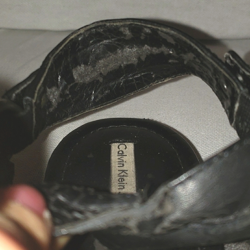 Calvin Klein Jeans Vintage Leather Sandal - Picture 6 of 9